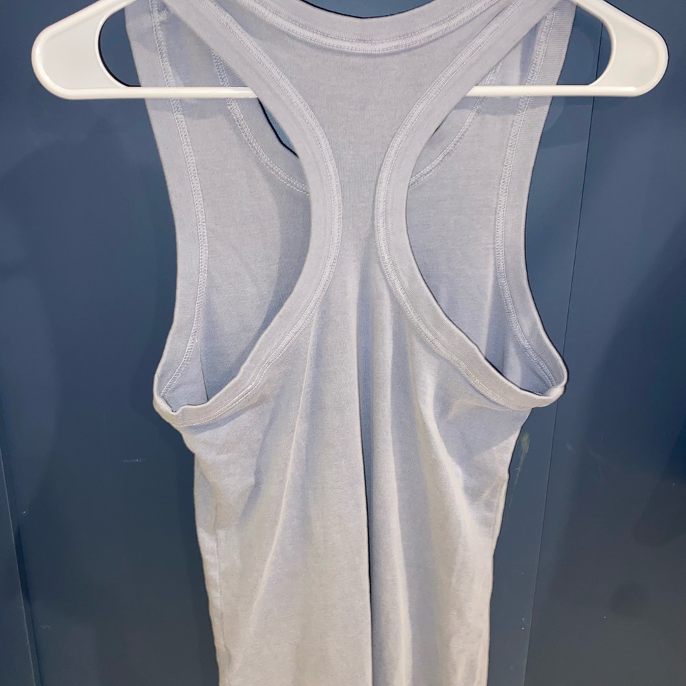 Fabletics Light Blue/Gray Racerback‎ Tank Top - Picture 3 of 4